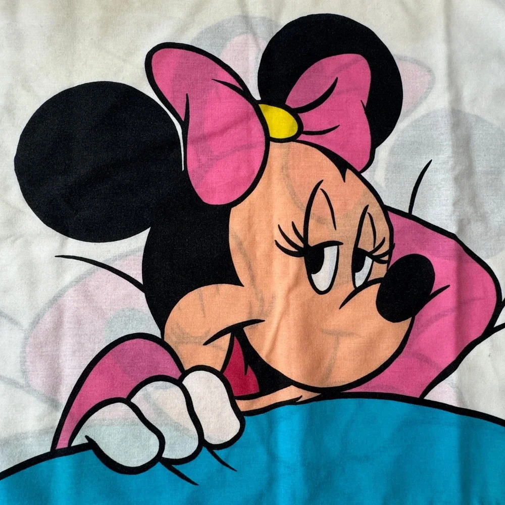 Vintage Disney Minnie Mouse Pillowcase Cartoon Character Pillow Case Single‎